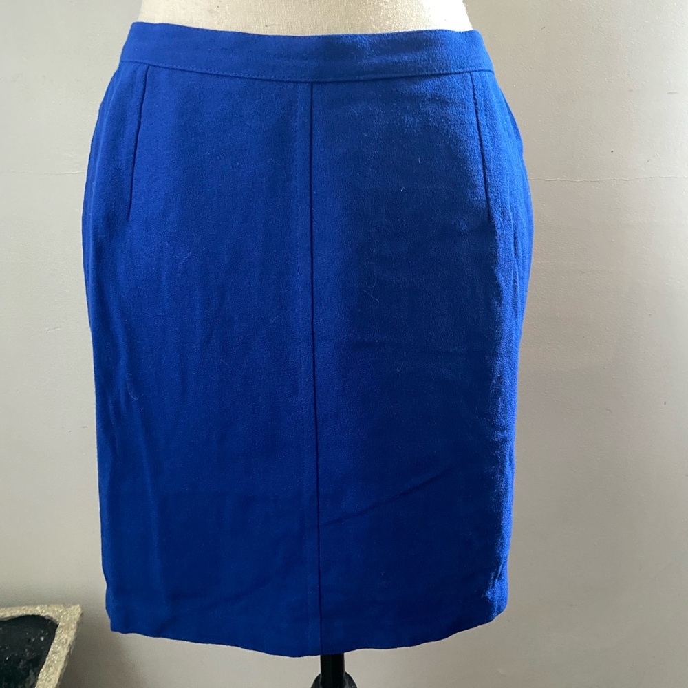Kasper Royal Blue Pencil Skirt